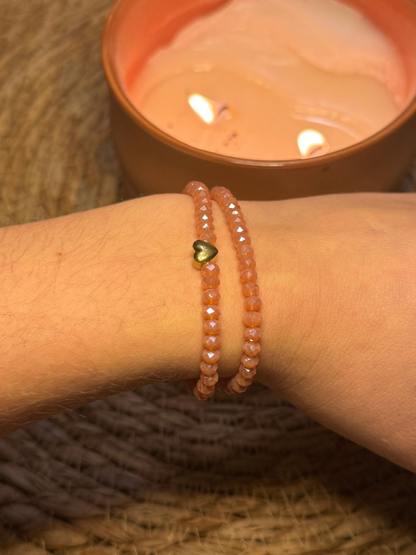 Bracelet double opaline