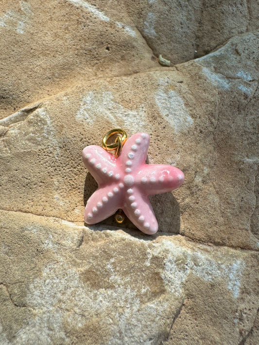 Pendentif étoile de mer en céramique