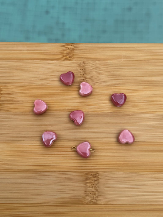 Pendentifs cœur céramique