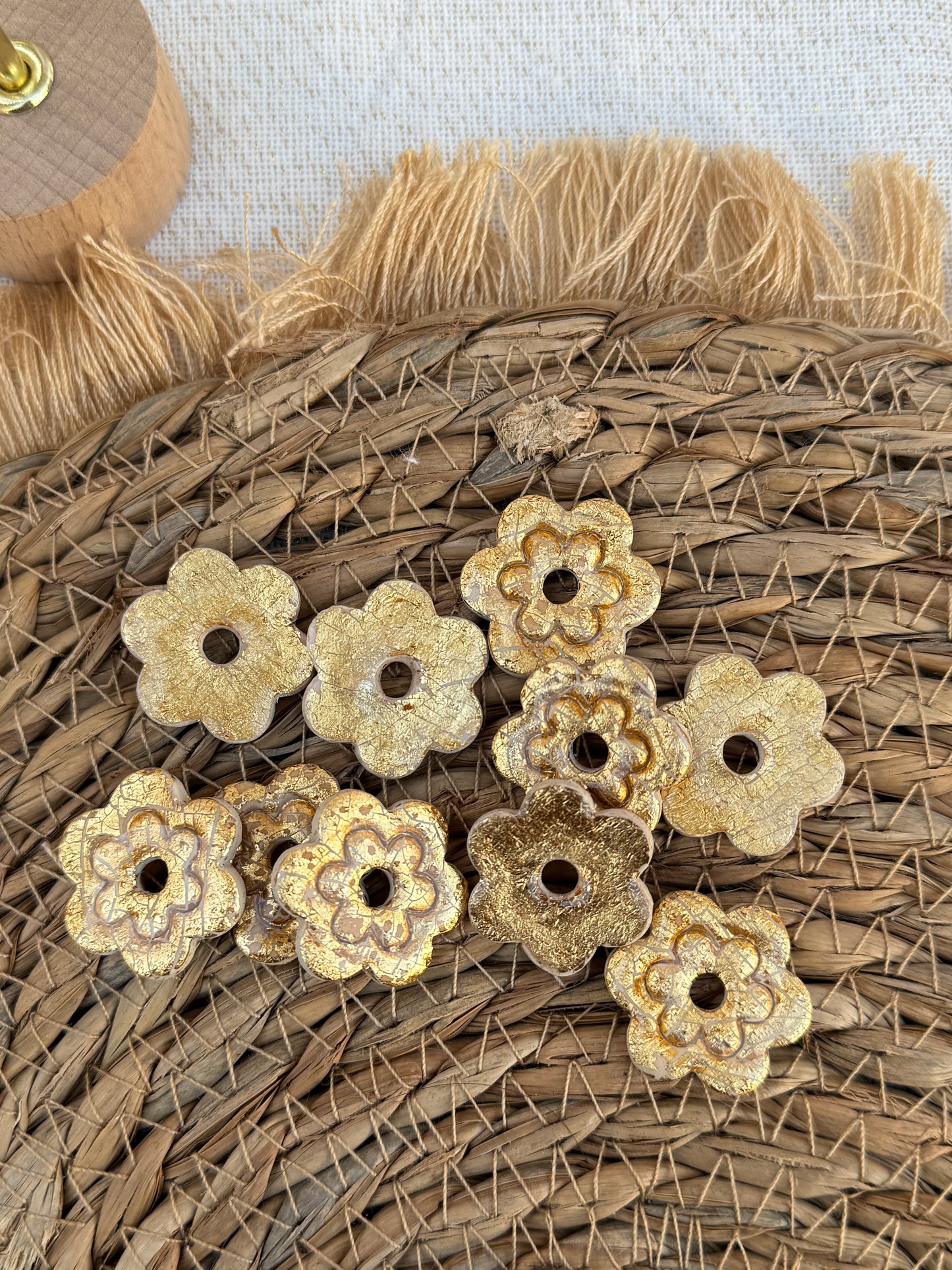 Pampilles Fleurs doré